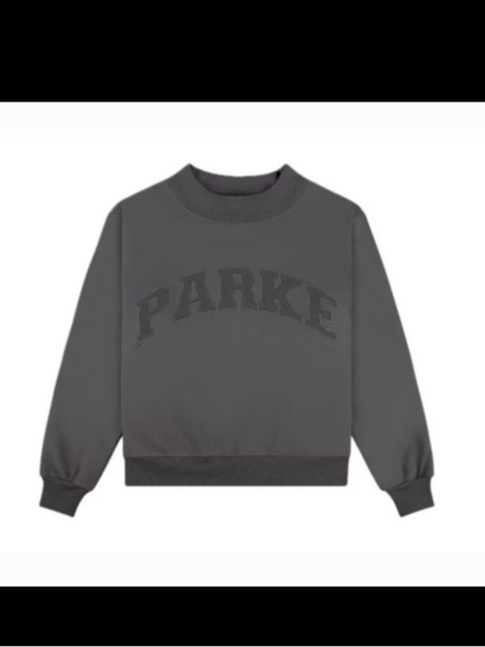 Parke MIDNIGHT MonoChrome Mockneck Sweatshirt EUC Size L/XL